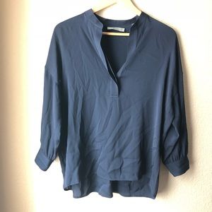 Vince Shirred Back L/S